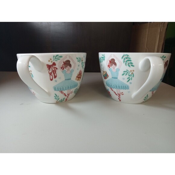 2 Portobello By Design Coffee Soup Mug Christmas Nutcracker Ballerina Gifts Drum - Picture 4 of 8